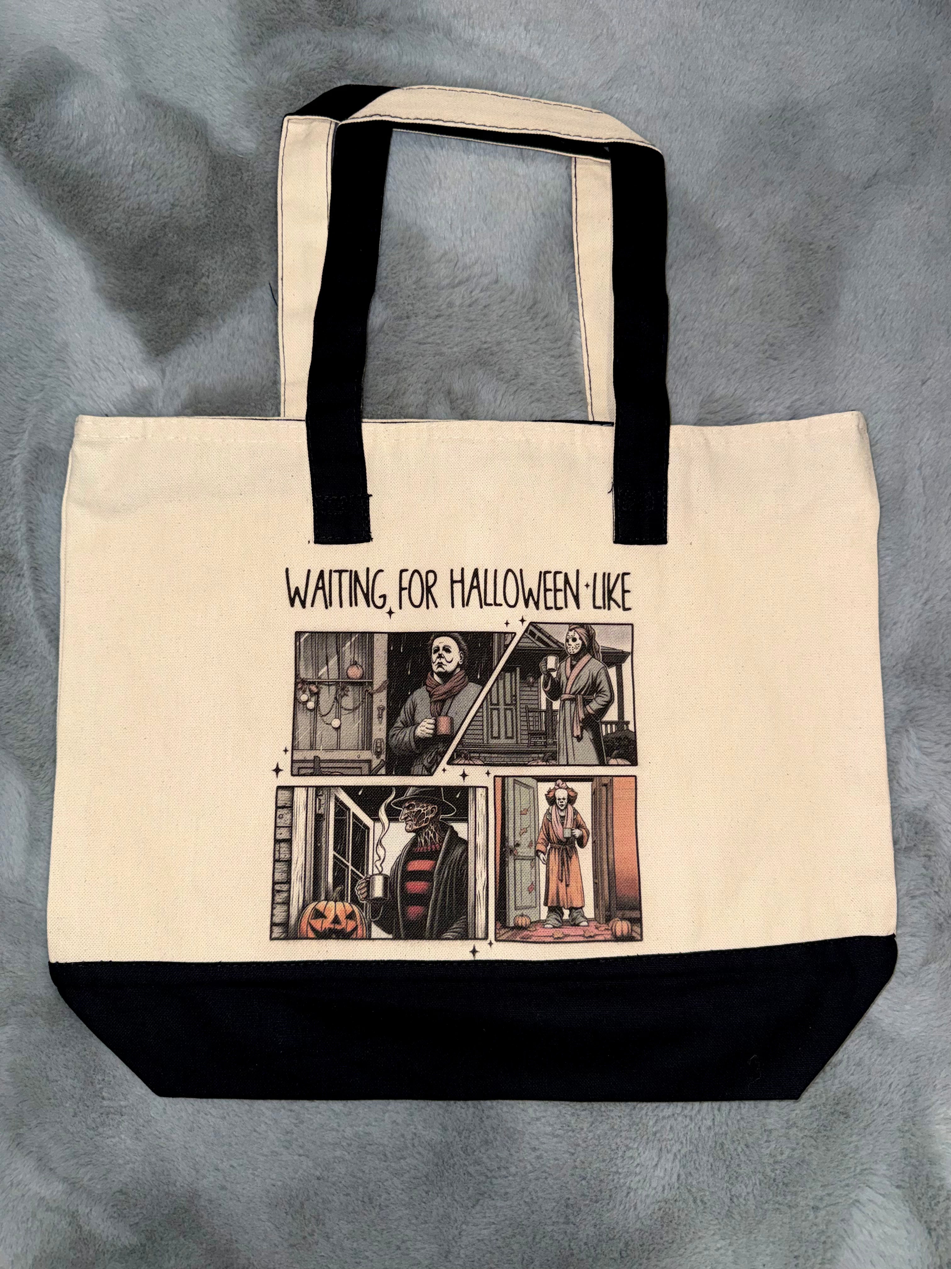 Waiting for Halloween Tote Bag
